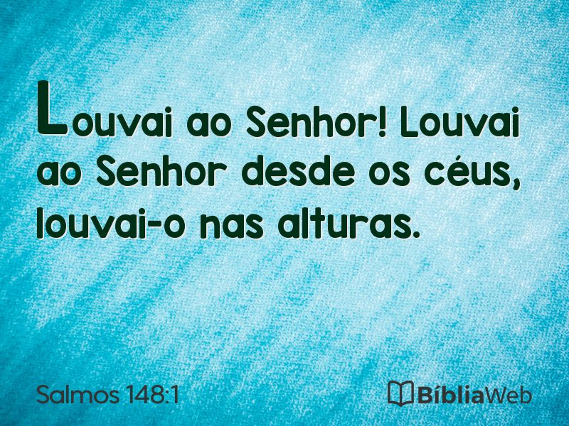 Salmos 148:1 em imagem para compartilhar