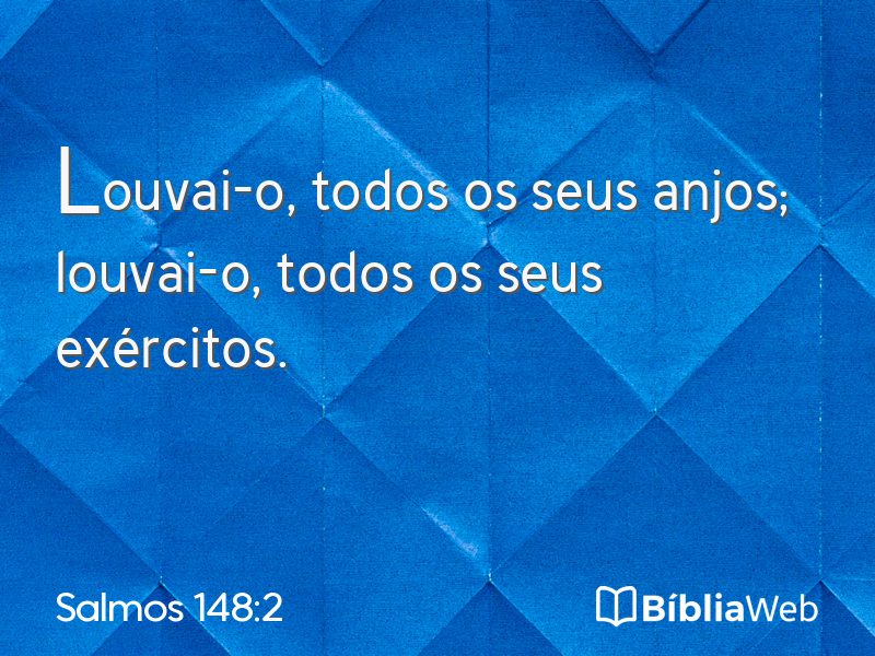 Salmos 148:2 em imagem para compartilhar