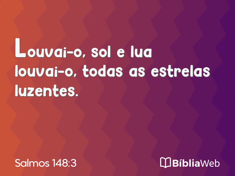 Salmos 148:3 em imagem para compartilhar