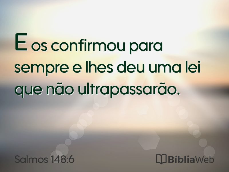 Salmos 148:6 em imagem para compartilhar