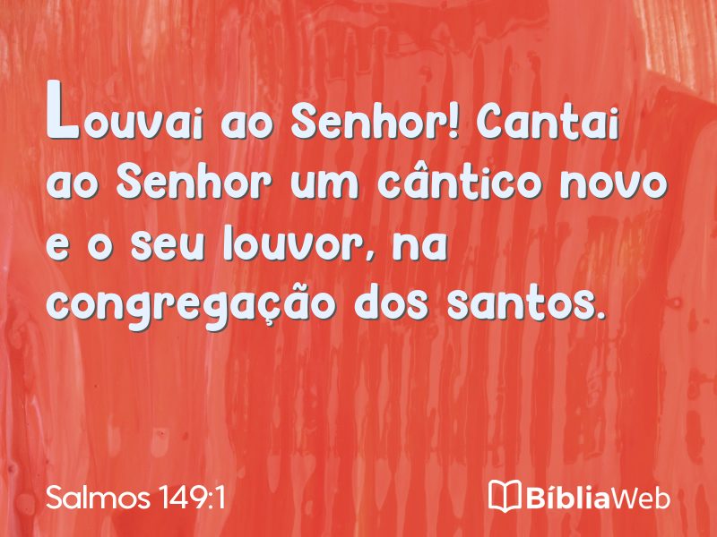 Salmos 149:1 em imagem para compartilhar