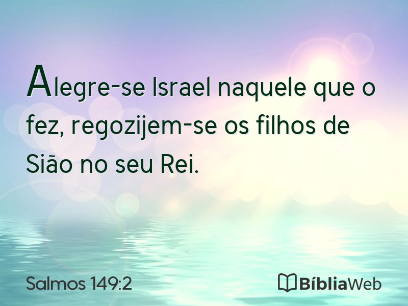 Salmos 149:2 em imagem para compartilhar