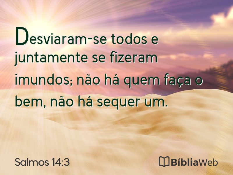 Salmos 14:3 em imagem para compartilhar