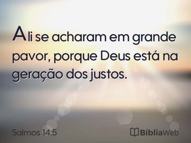 Salmos 14:5 em imagem para compartilhar