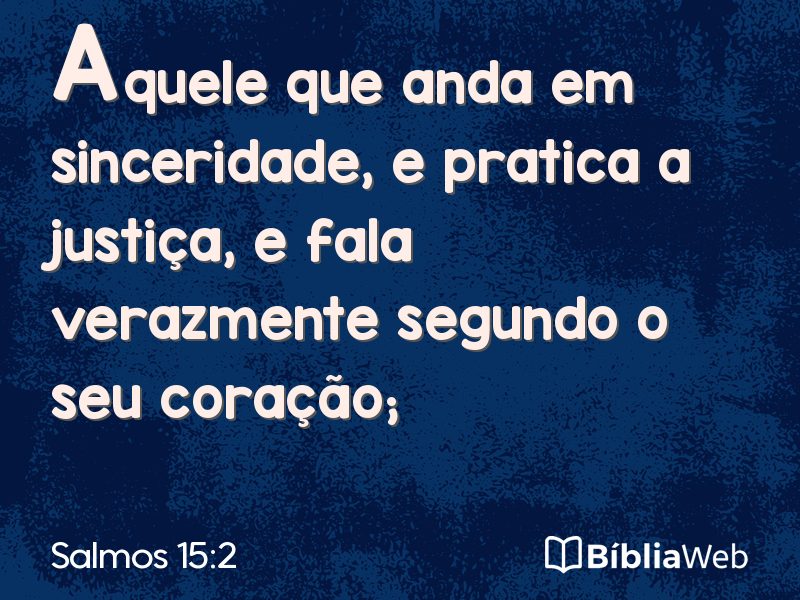 Salmos 15:2 em imagem para compartilhar