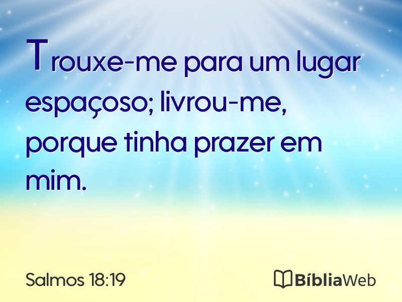 Salmos 18:19 em imagem para compartilhar