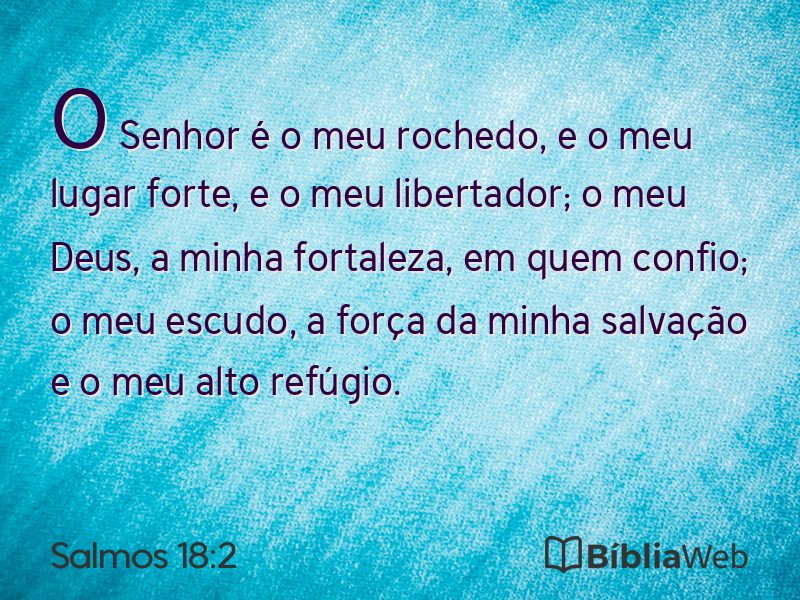 Salmos 18:2 em imagem para compartilhar