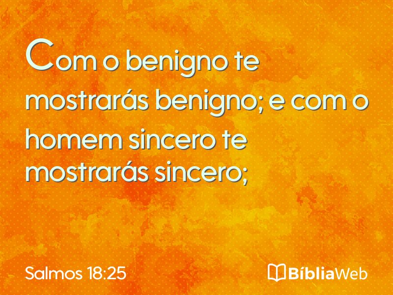 Salmos 18:25 em imagem para compartilhar