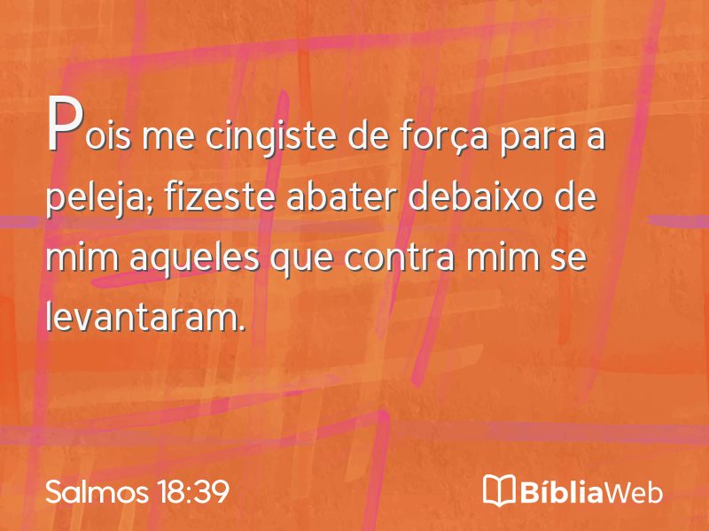 Salmos 18:39 em imagem para compartilhar