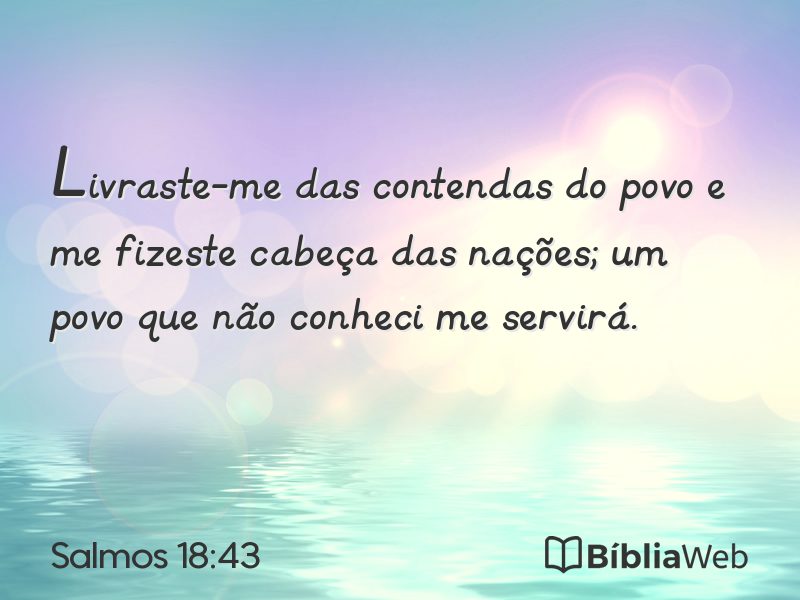 Salmos 18:43 em imagem para compartilhar