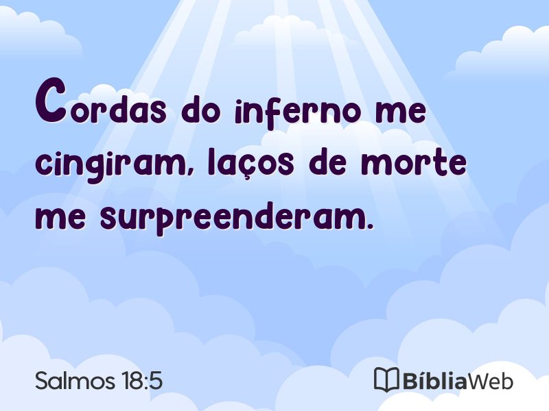 Salmos 18:5 em imagem para compartilhar