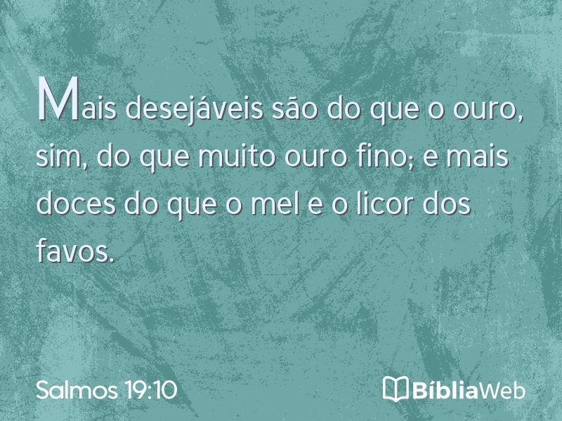 Salmos 19:10 em imagem para compartilhar