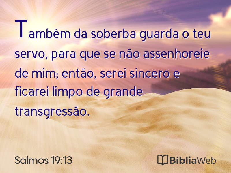 Salmos 19:13 em imagem para compartilhar