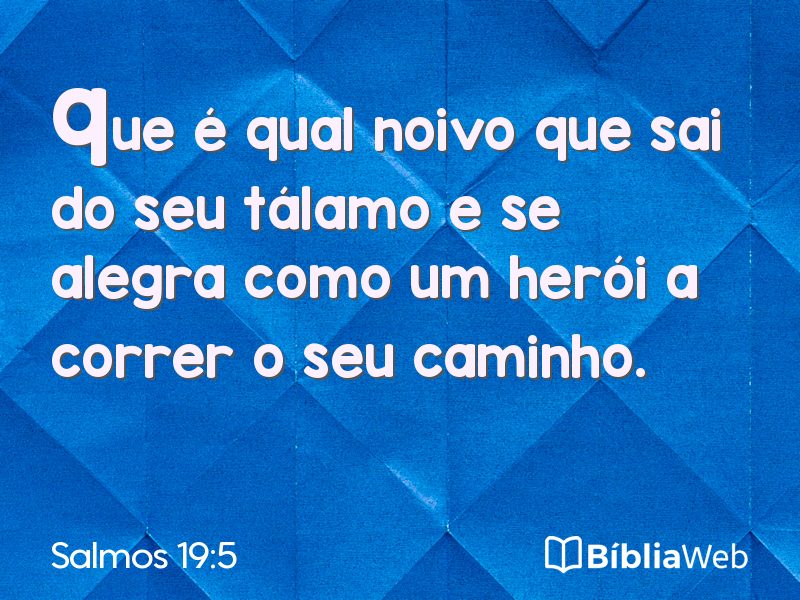 Salmos 19:5 em imagem para compartilhar
