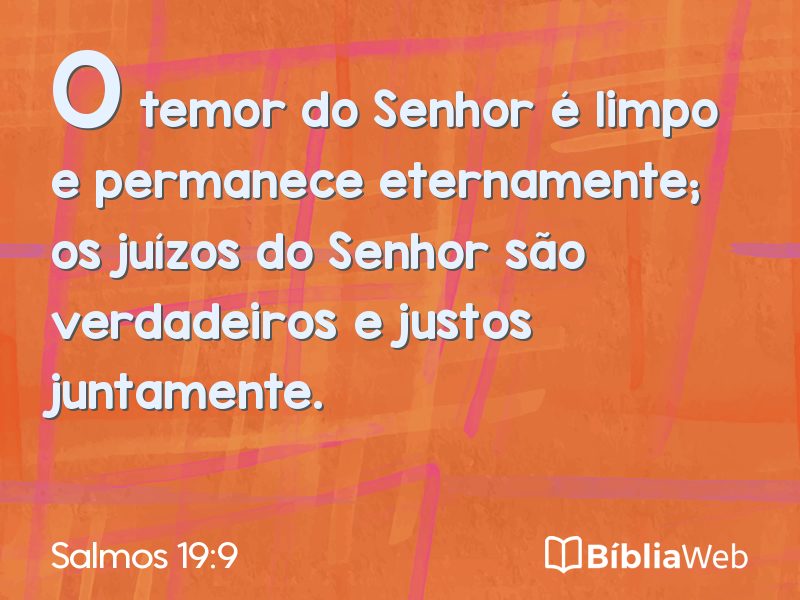 Salmos 19:9 em imagem para compartilhar