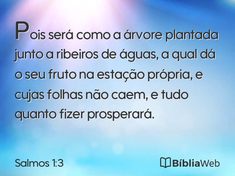 Salmos 1:3 em imagem para compartilhar
