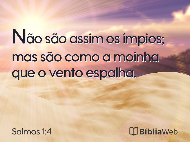 Salmos 1:4 em imagem para compartilhar