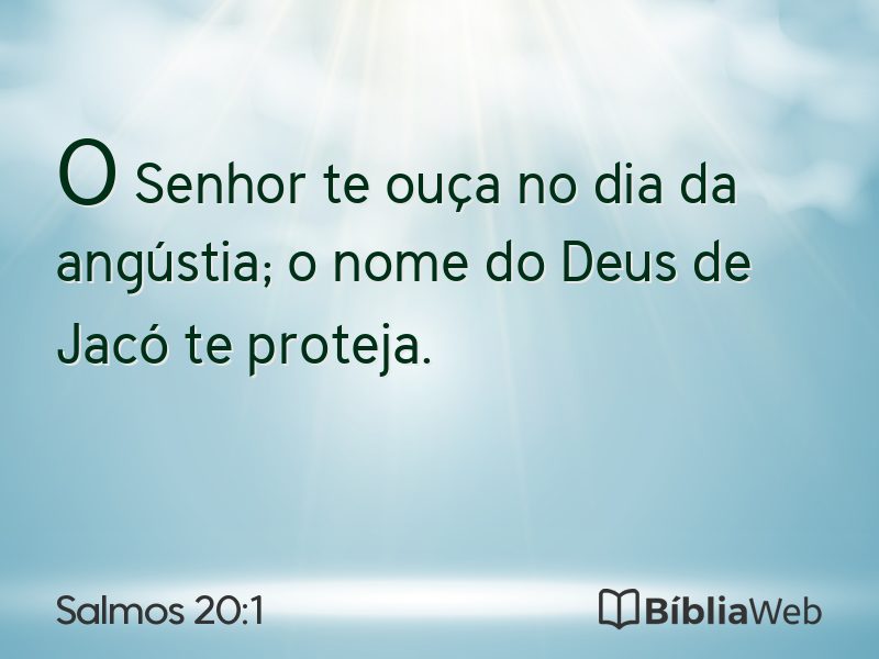 Salmos 20:1 em imagem para compartilhar