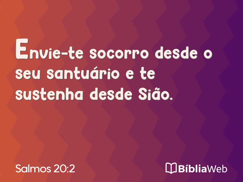Salmos 20:2 em imagem para compartilhar