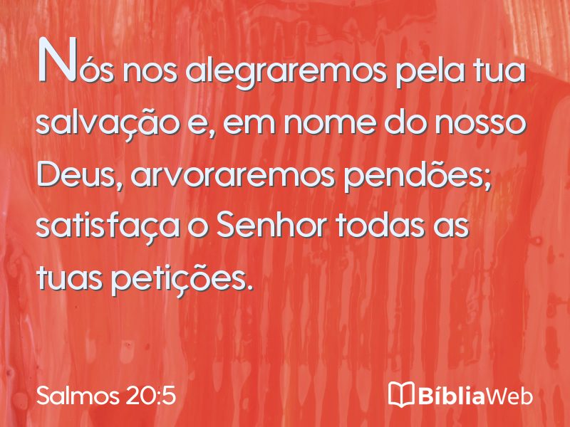 Salmos 20:5 em imagem para compartilhar