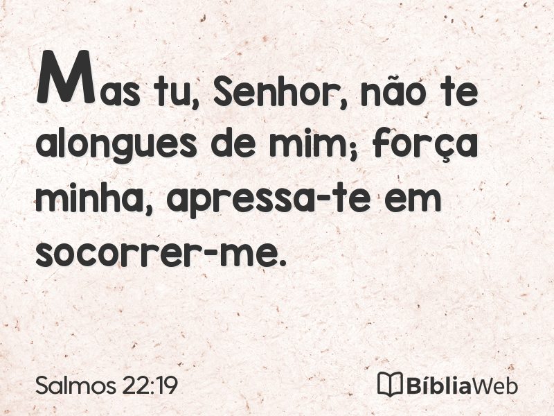 Salmos 22:19 em imagem para compartilhar