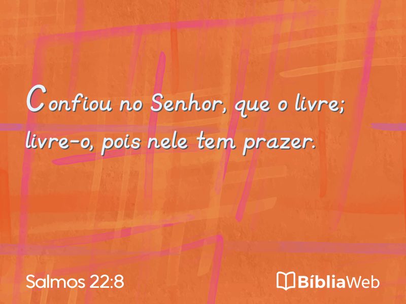 Salmos 22:8 em imagem para compartilhar