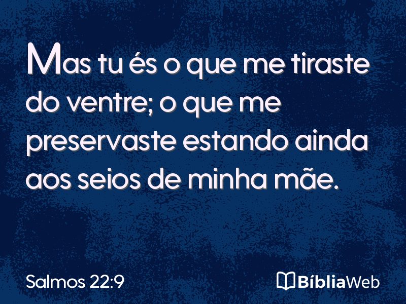Salmos 22:9 em imagem para compartilhar