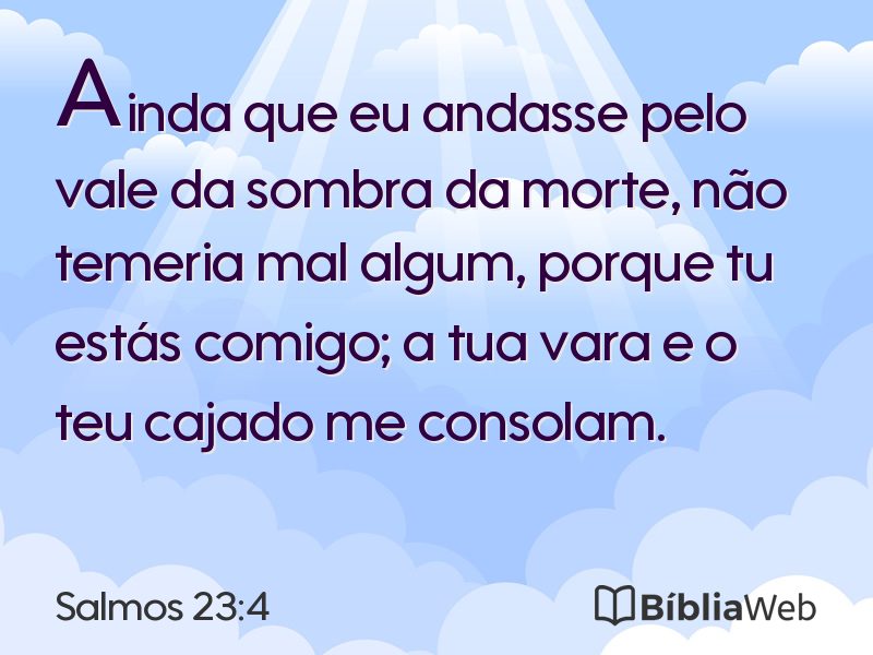 Salmos 23:4 em imagem para compartilhar
