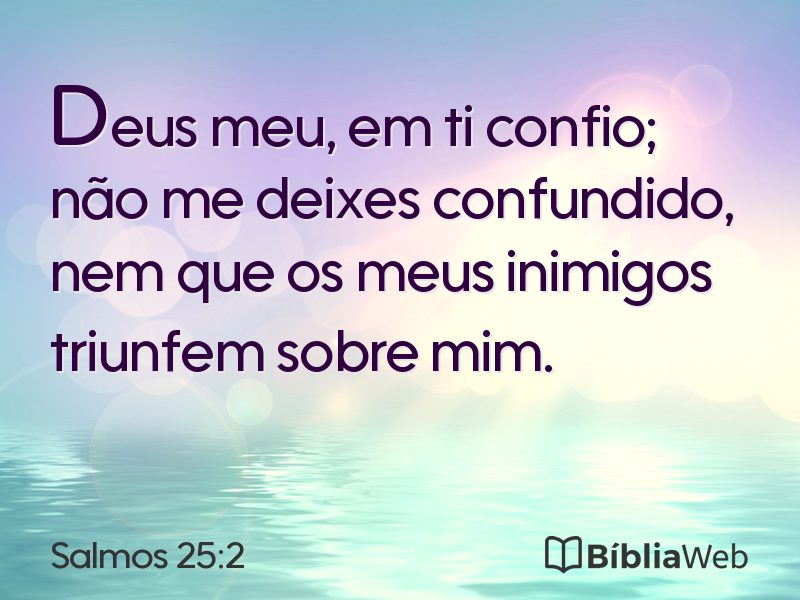 Salmos 25:2 em imagem para compartilhar
