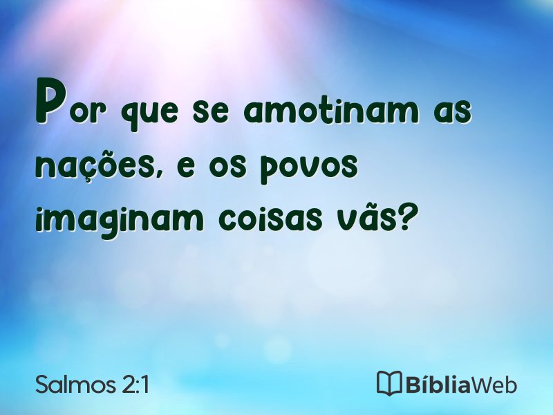 Salmos 2:1 em imagem para compartilhar