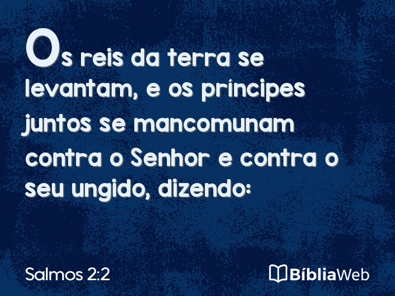 Salmos 2:2 em imagem para compartilhar