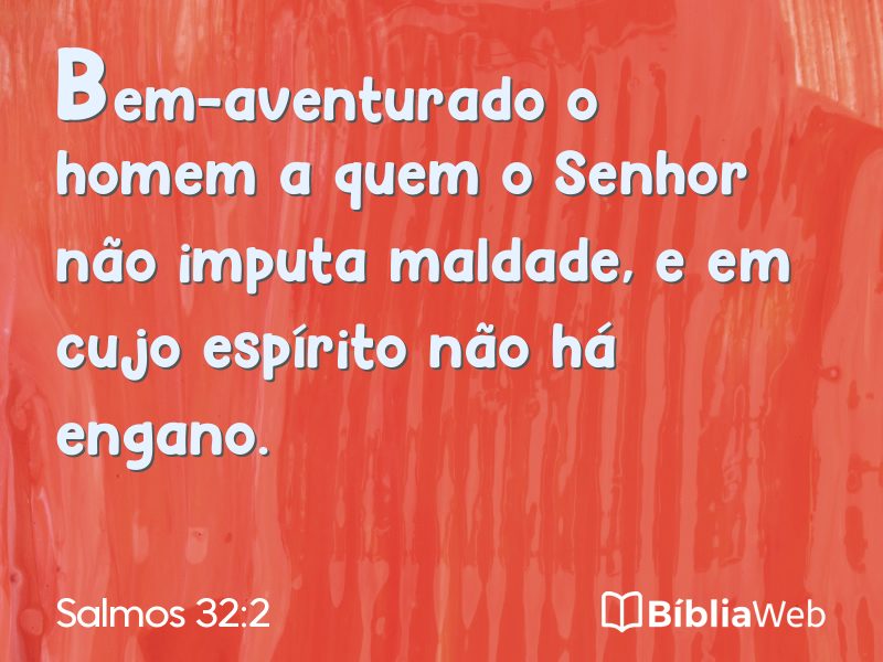 Salmos 32:2 em imagem para compartilhar
