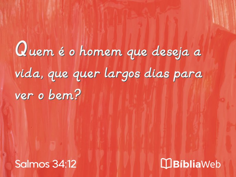 Salmos 34:12 em imagem para compartilhar