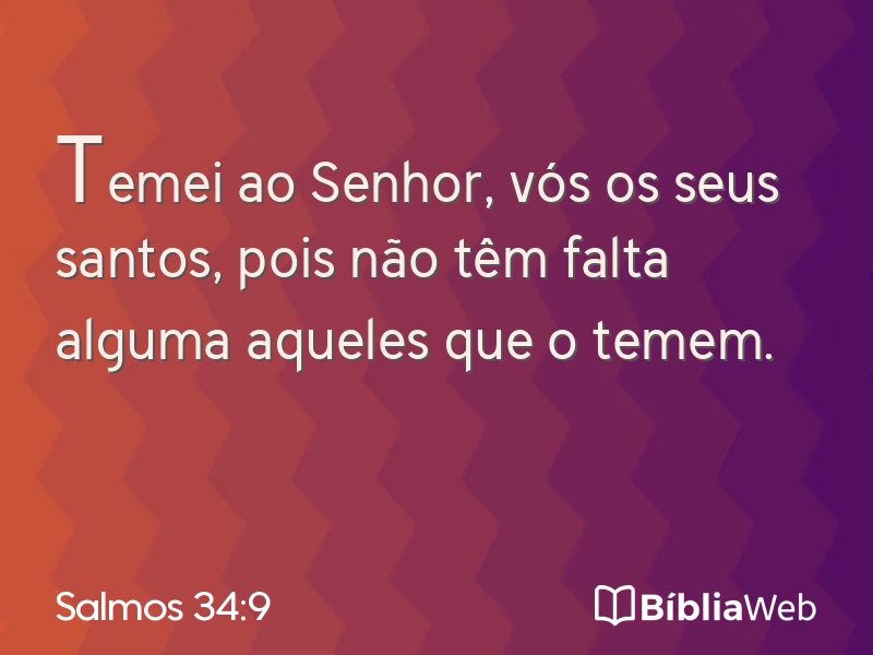 Salmos 34:9 em imagem para compartilhar