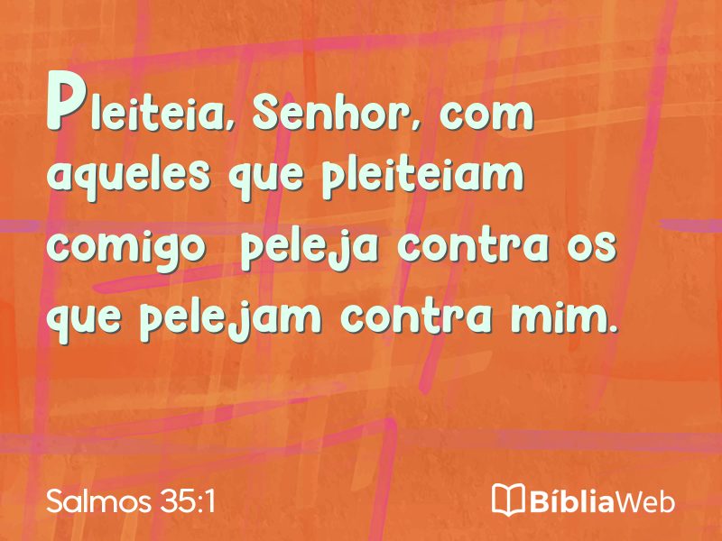 Salmos 35:1 em imagem para compartilhar