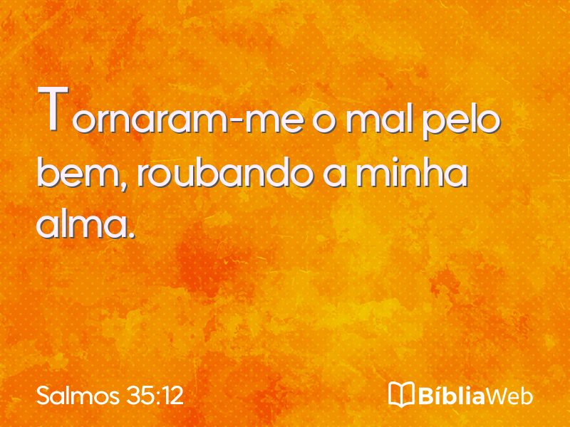 Salmos 35:12 em imagem para compartilhar