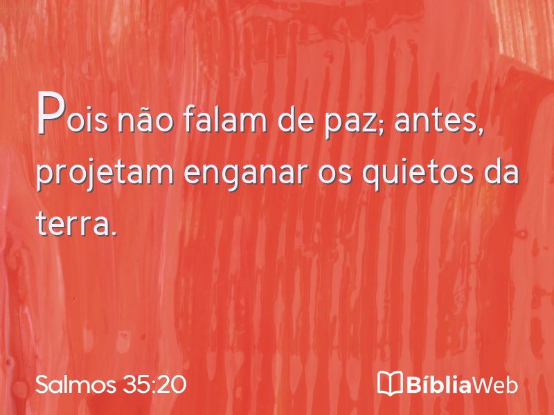 Salmos 35:20 em imagem para compartilhar