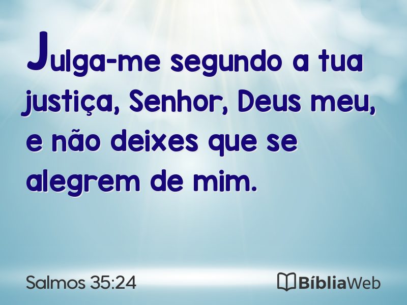 Salmos 35:24 em imagem para compartilhar