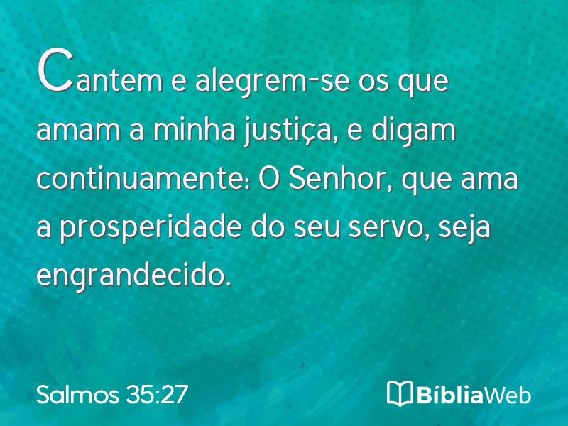Salmos 35:27 em imagem para compartilhar
