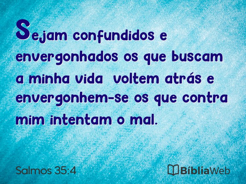 Salmos 35:4 em imagem para compartilhar