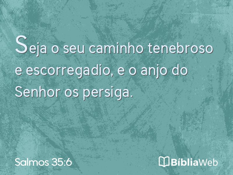 Salmos 35:6 em imagem para compartilhar
