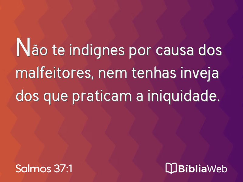 Salmos 37:1 em imagem para compartilhar