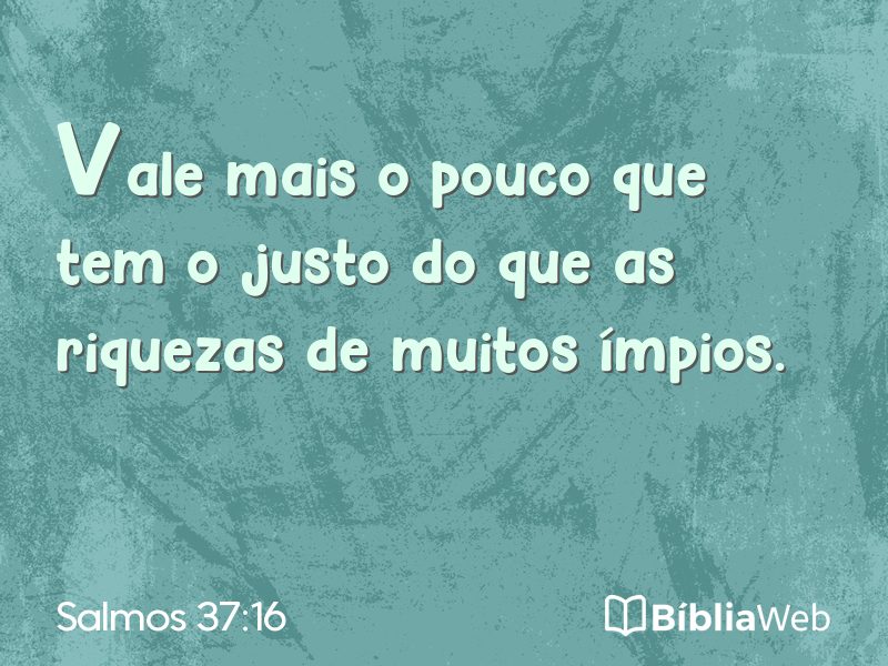 Salmos 37:16 em imagem para compartilhar