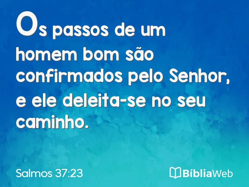 Salmos 37:23 em imagem para compartilhar