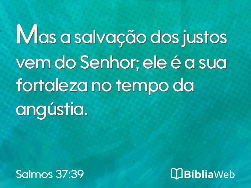 Salmos 37:39 em imagem para compartilhar