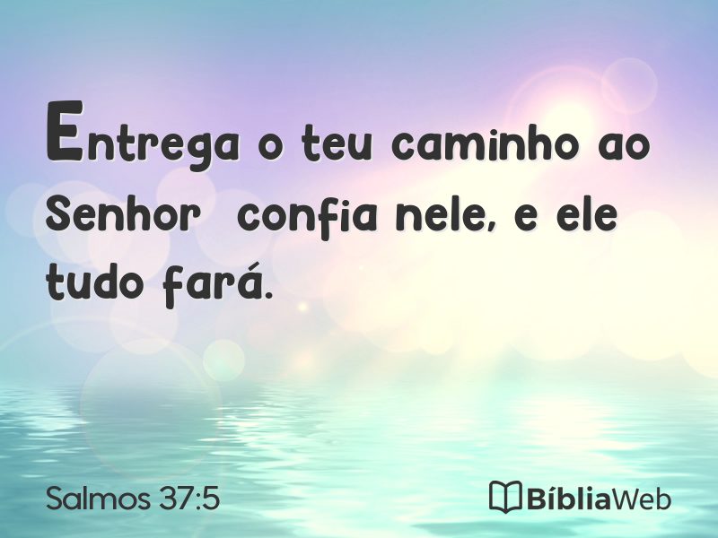 Salmos 37:5 em imagem para compartilhar