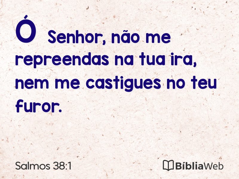 Salmos 38:1 em imagem para compartilhar
