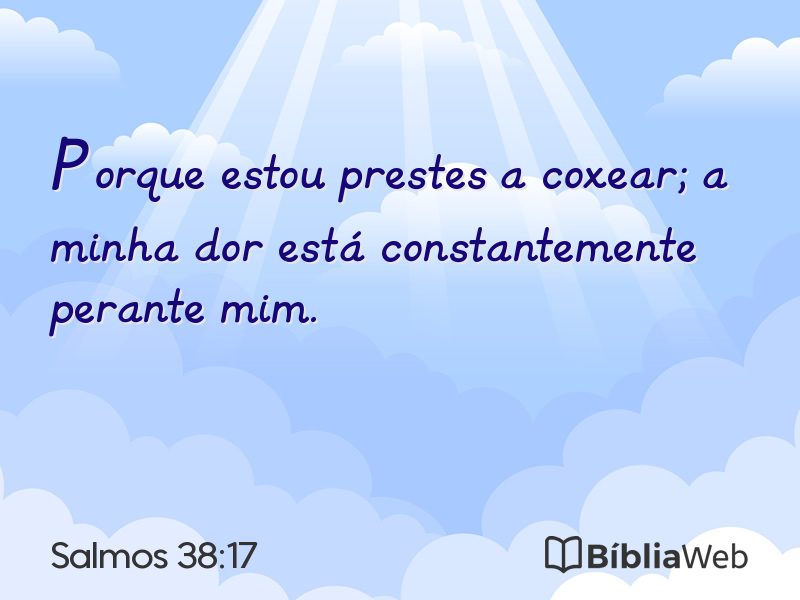 Salmos 38:17 em imagem para compartilhar