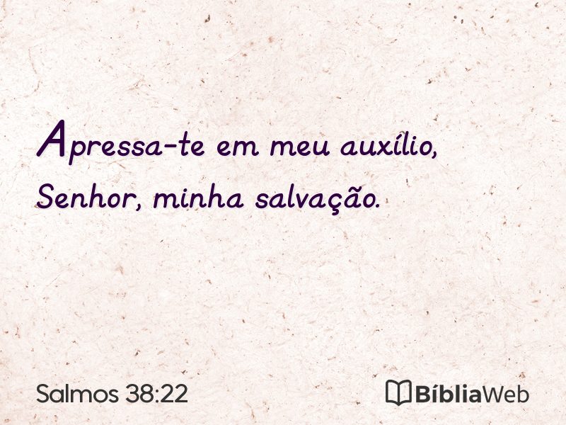 Salmos 38:22 em imagem para compartilhar