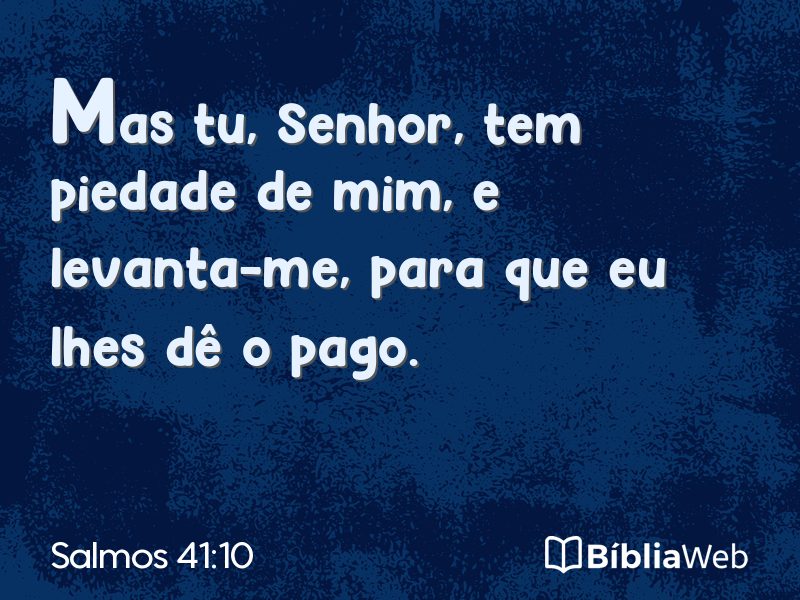 Salmos 41:10 em imagem para compartilhar